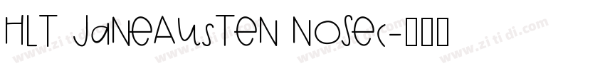 HLT JaneAusten NoSec字体转换